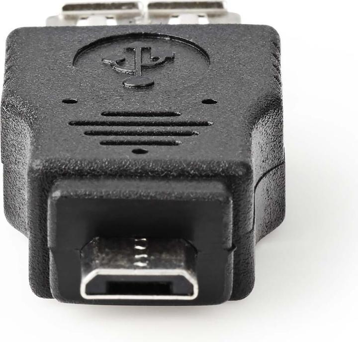 Productafbeelding Nedis USB Micro-B Adapter | USB 2.0 | USB Micro-B mannelijk | USB-A vrouwelijk | 480 Mbps | Vernikkeld | P (USB-A)