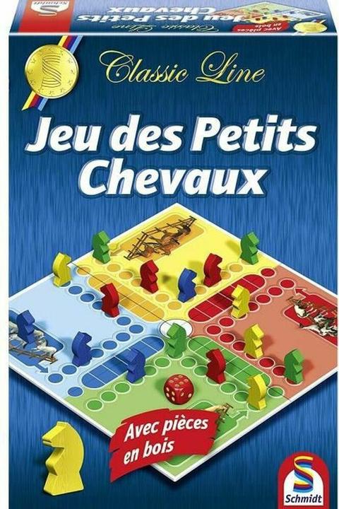 Actual product image Schmidt Spiele Jeu des petits chevaux Classic Line (French, 2 - 4 Players)