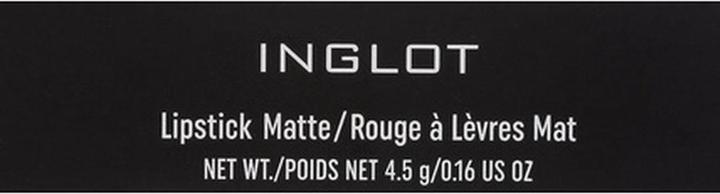 Produktbild Inglot Matte Lipstick Enriched with Vitamin E, Avocado and Macadamia Oil Formula 4.5g - Shade 419 (419)