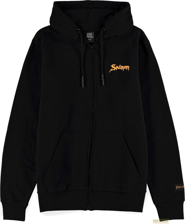 Difuzed LORD OF THE RINGS - Sauron - Pull à Capuche Zipper Homme (2XL) (XXL)
