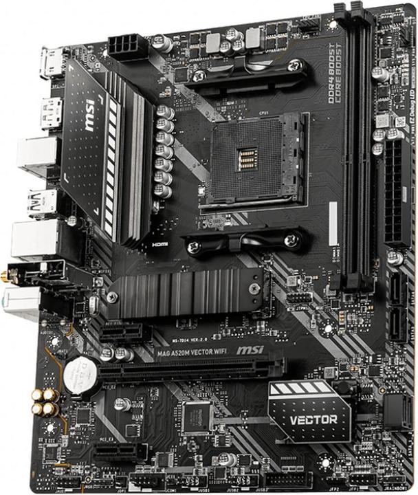 Produktbild MSI Mag A520m Vector Wifi (AM4, AMD A520, mATX)