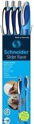 Produktbild Schneider Kugelschreiber Rave+Memo 132574 Blau 0,7mm (Blau, 4 x)