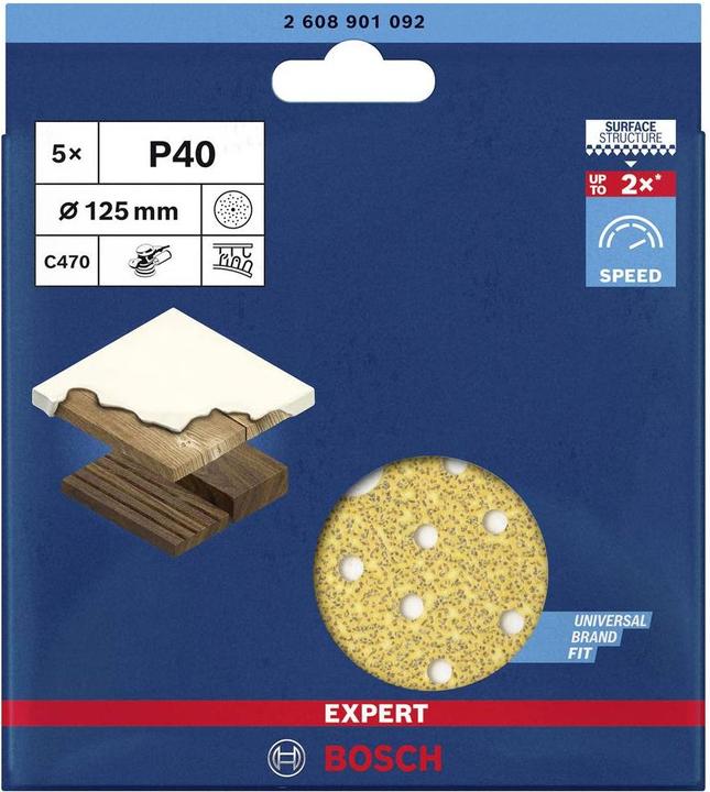 Produktbild Bosch Professional Zubehör Expert C470 Schleifpapier (40)