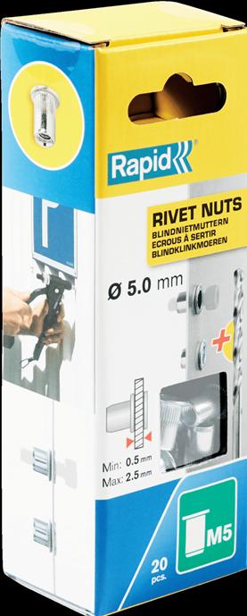 Produktbild Rapid M5 Blindnietmuttern
