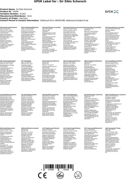 Image du produit Sirch Sibis Schorsch