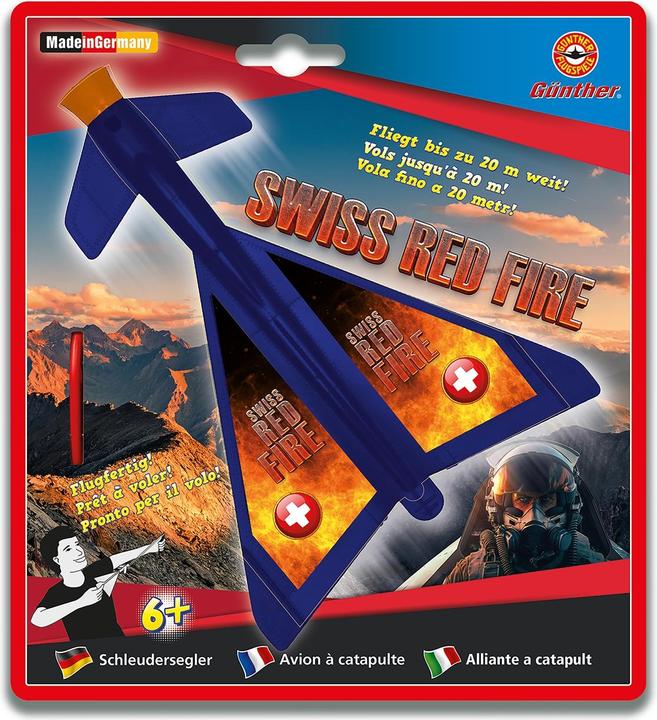 Image du produit Günther Flugspiele Planeur catapulte Swiss Red Fire