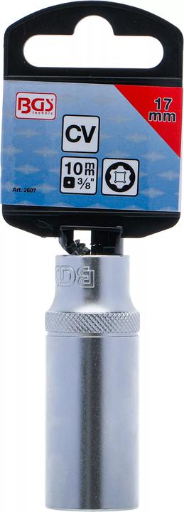 Produktbild BGS Steckschlüssel-Einsatz Super Lock, tief Antrieb Innenvierkant 10 mm (3/8") SW 17 mm (17 mm)