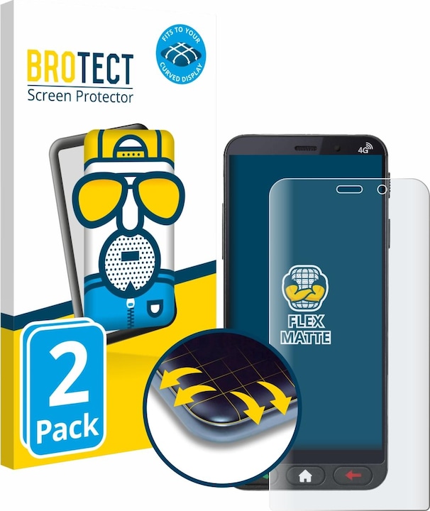 Produktbild BROTECT Fullscreen Schutzfolie Displayschutz Folie Matt Entspiegelungsfolie (2 Stück, Brondi Amico)