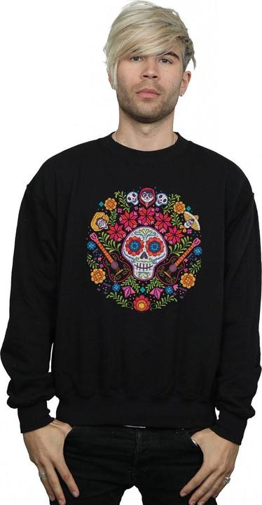 Actual product image Disney Mens Coco Embroidered Skull Print Sweatshirt (S)