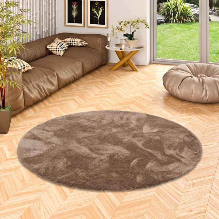 Immagine prodotto Snapstyle Tappeto Shaggy di lusso in velluto rotondo (Ø 160 cm)