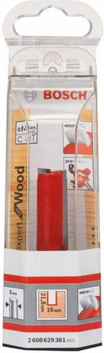 Produktbild Bosch Professional Zubehör Nutfräser Expert for Wood, Carbide, 8 mm, D1 16 mm, L 31,8 mm, G 66 mm