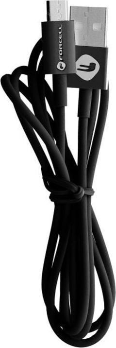 Produktbild Forcell Cable C321 cable USB A to Micro USB 2,4A TUBE 1 m black (1 m, USB 2.0)