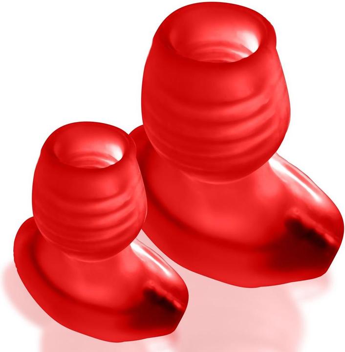 Produktbild Oxballs Glowhole-2 Hollow Buttplug with Led Insert Red Morph Large