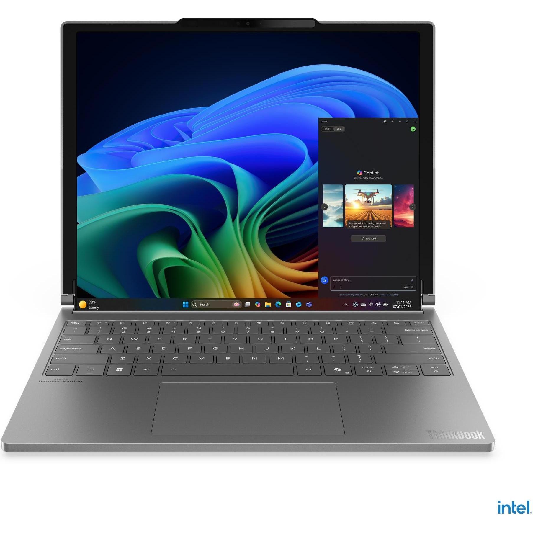Lenovo ThinkBook Plus Gen 6 Rollable (13.98", Intel Core Ultra 7 258V, 32 GB, 1000 GB, DE), Notebook