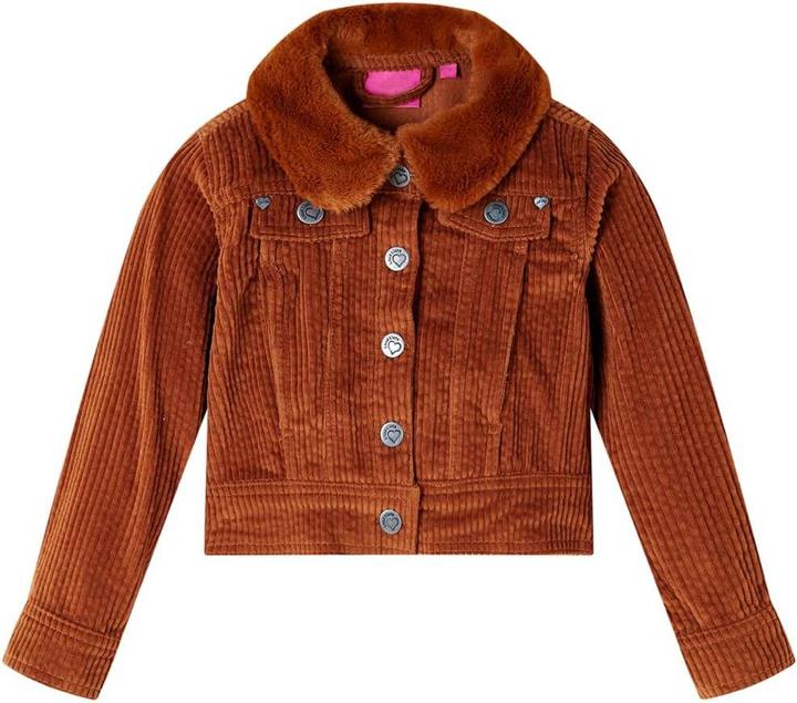 Produktbild VidaXL Kinderjacke Cord Cognac 140,Aussenmaterial: Cord (100 (140)