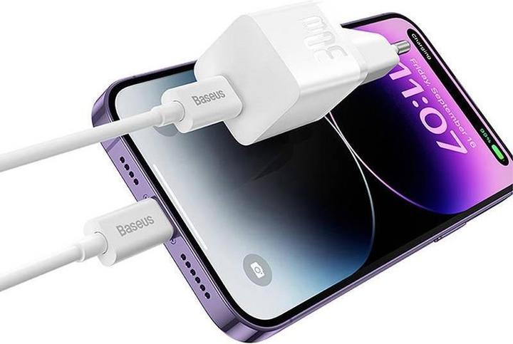 Produktbild Baseus Mini wall charger GaN5 30W (white) (30 W, 1 Port)
