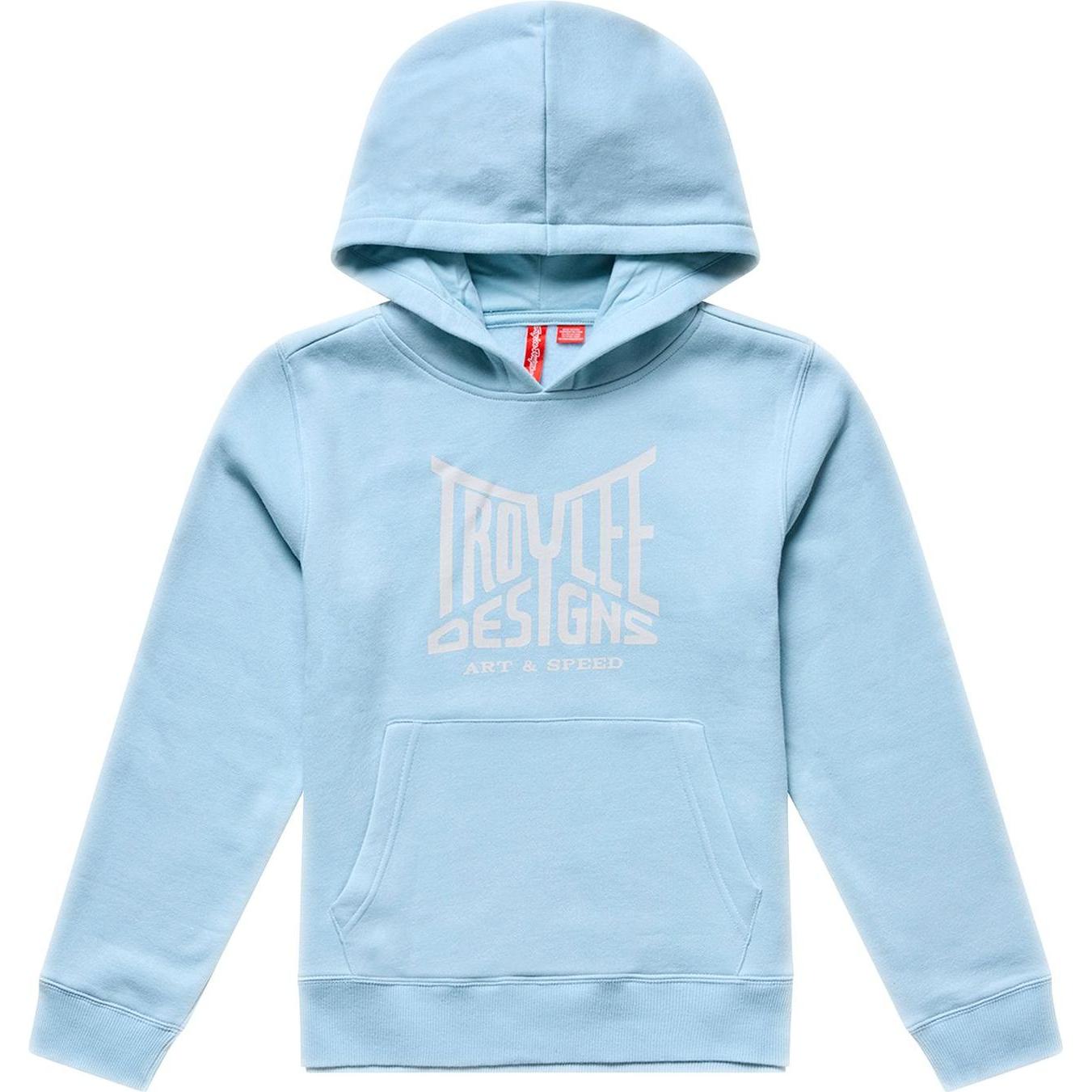 Troy Lee Designs, Bambini, Felpa + Maglione, Pullover Hoodie, Handlebar, dawn blue, youth, S, Blu, (S)
