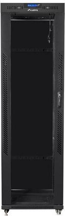 Immagine prodotto Lanberg laisvai pastatomas stelažas 19 colių spintelė 42U 600x800 stiklinių durų LCD butas juodas (42 HE, Rack da 19 pollici)