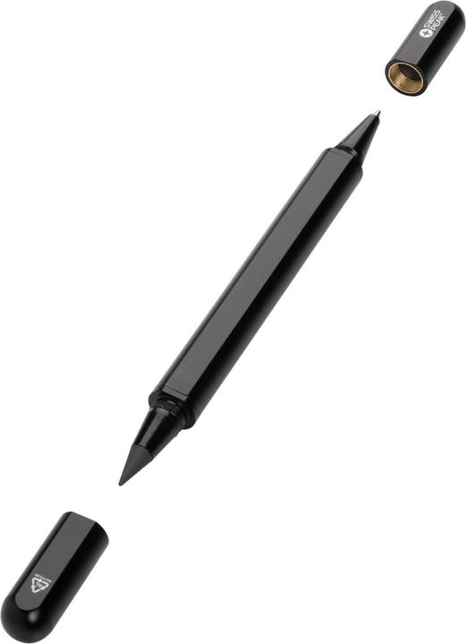 Produktbild Swiss Peak Stift Storm Doppelte Spitze Recyceltes Aluminium (Schwarz, 1x)