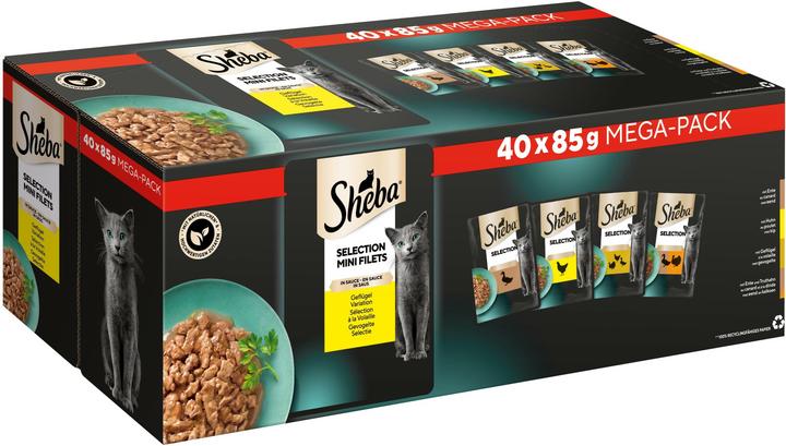 Sheba Selezione in salsa (Adulto, 40 pz., 3400 g)