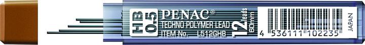 Penac Minen für penac-bleistifte 0,5 mm, hb (10 Stk., 0.50 mm, HB)