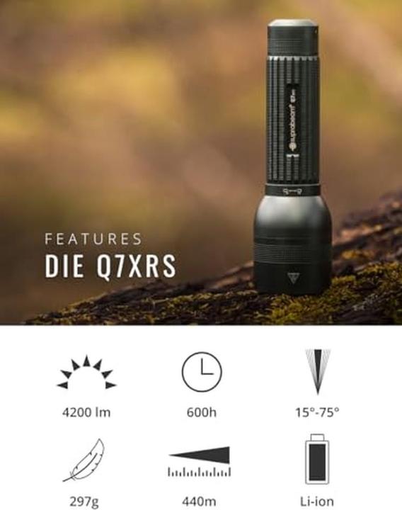 Actual product image Suprabeam Q7xrs rechargeable torch - 4200 Lm (15.80 cm, 4200 lm)