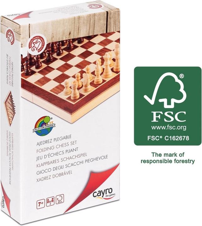 Actual product image Cayro Chess foldable FSC