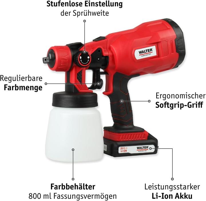 Produktbild Walter Li-Ion Akku-Farbsprühsystem