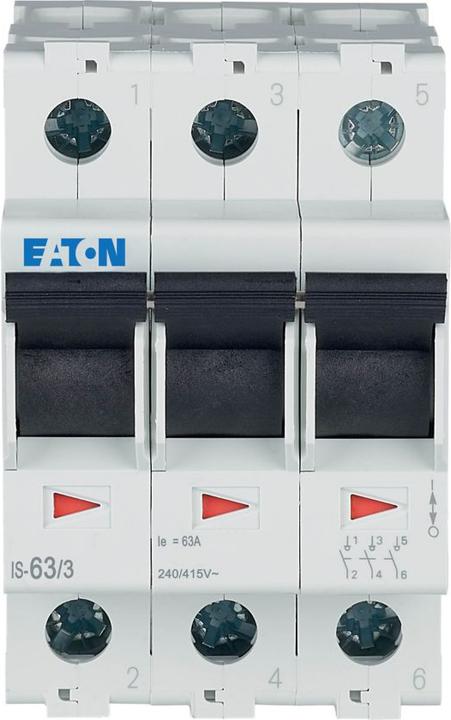Produktbild Eaton Hauptschalter Grau 3polig 63 A