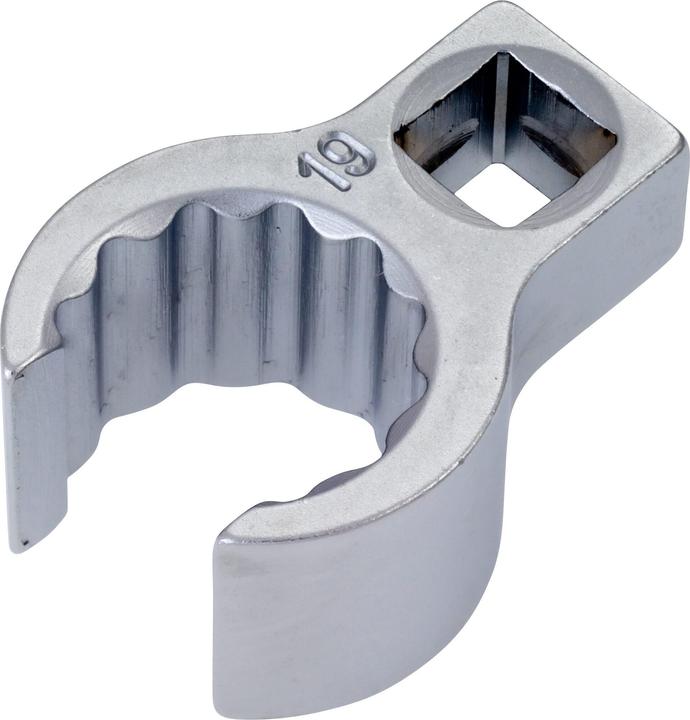 Actual product image HAZET Ring spanner, double hexagon, open 848Z-19 - Square hollow 10 mm (3/8 in.) - Outside (19 mm)