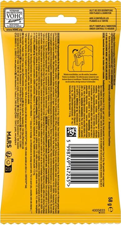 Valori nutrizionali e ingredienti Pedigree PED DENTA LIGHT klHun 7St (Adulto, 7 pz., 58 g)