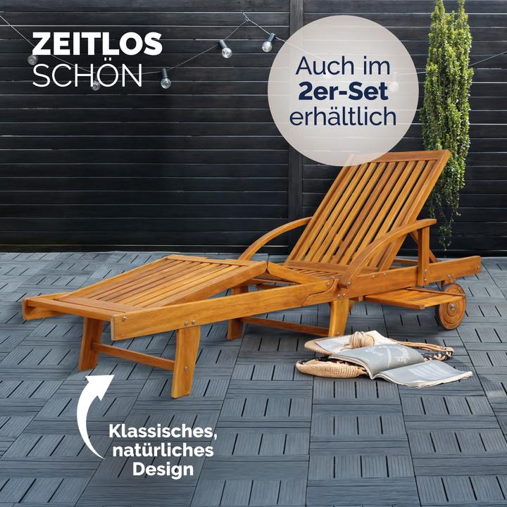 Actual product image Casaria Sun lounger (195.50 cm)