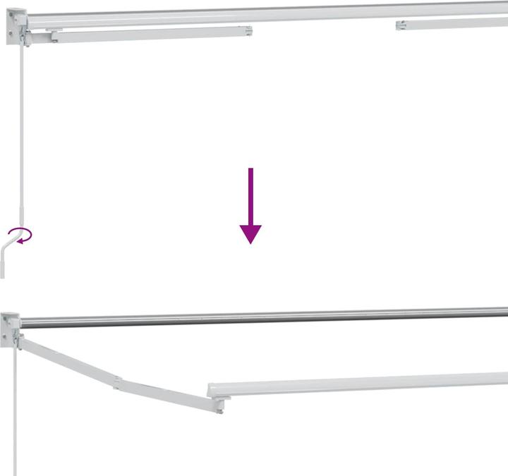 Actual product image vidaXL Einziehbare Markise (2 m)