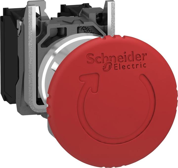 Actual product image Schneider Electric Emergency stop push-button On IP65 rotary 1S Ř22mm XB4BS8445EX