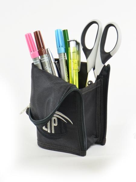 Image du produit Kögler Flip It, trousse à crayons pliable, noir, 20x11x5 cm