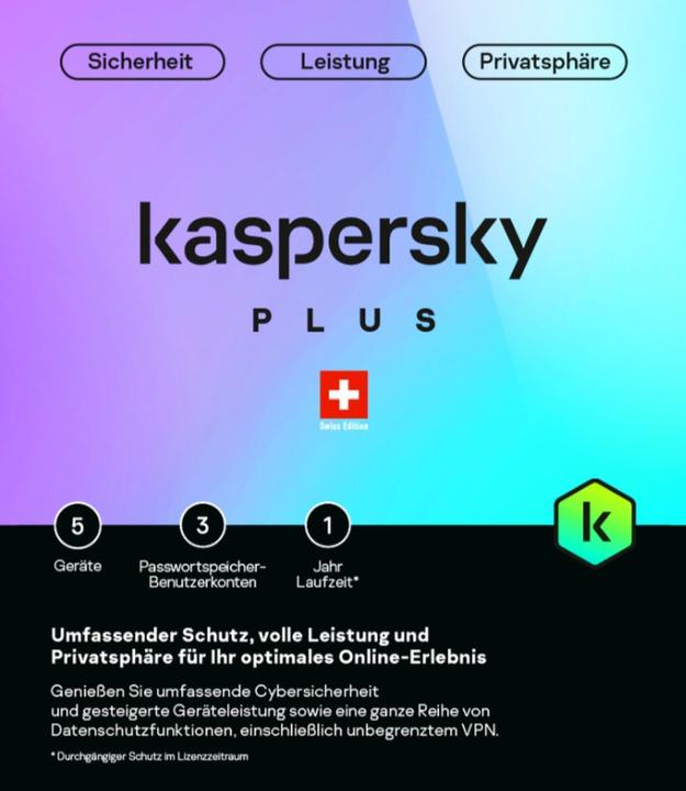 Image du produit Kaspersky Plus (5 PC) (1 Utilisateur, 12 mois)