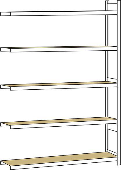 Produktbild Schulte Lagertechnik Anbauregal WS 2000 mit Spanplatten