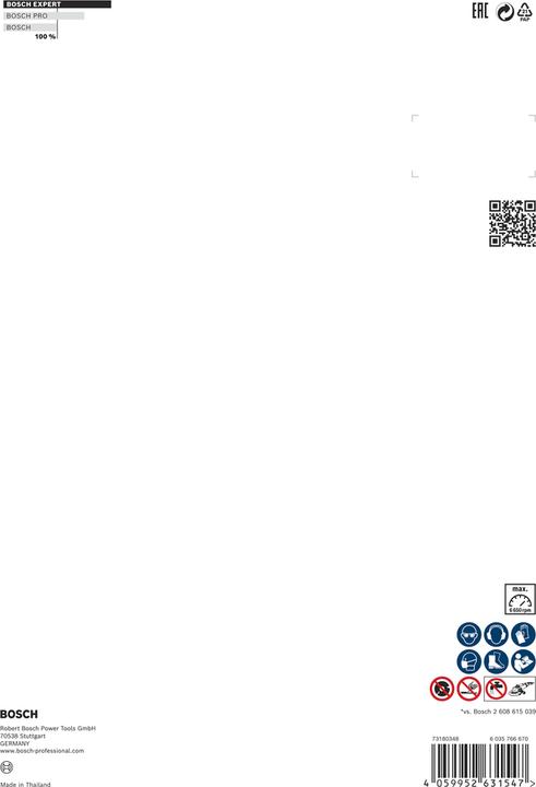 Produktbild Bosch Professional Zubehör Expert MultiMaterial Diamanttrennscheiben, 230 x 22,23 x 2,4 x 15 mm