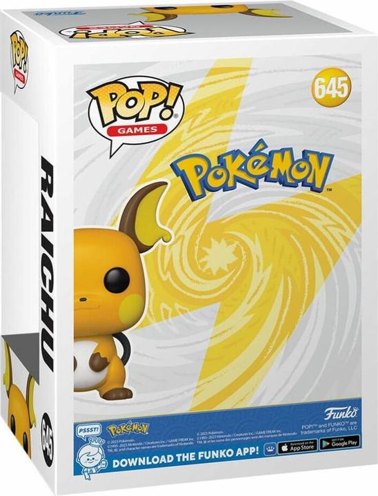 Actual product image Funko Pokemon POP! Games Vinyl figurine Raichu (EMEA) 9 cm