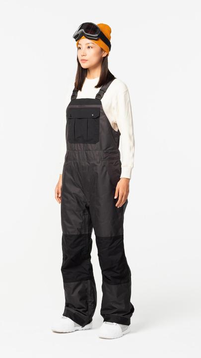 Produktbild Dreamscape Snowboardhose Latzhose Erwachsene wasserdicht - 500 schwarz (L)