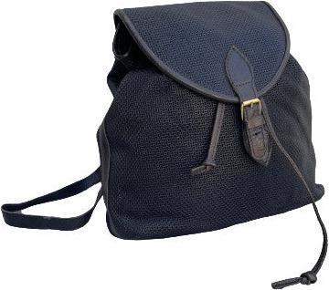 Image du produit Only-Bags.Store Petit sac à dos en cuir italien bleu marine, sac à dos
