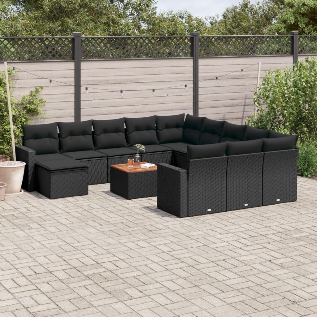 Thumbnail - VidaXL, Gartenlounge, 10-tlg. Garten-Lounge-Set mit Kissen