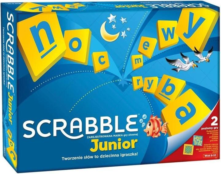 Mattel Gra Scrabble Junior (Polish, 2 - 4 Players)