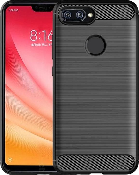 Actual product image Screenguard Xiaomi Mi 8 Lite Cover Carbon Brushed Soft TPU (Mi 8 Lite)
