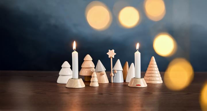 Produktbild Haba Kerzenständer-Set Wichtelwald