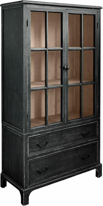 Produktbild Loberon Schrank Jarrowfield antikschwarz (86 x 40 x 161.50 cm)