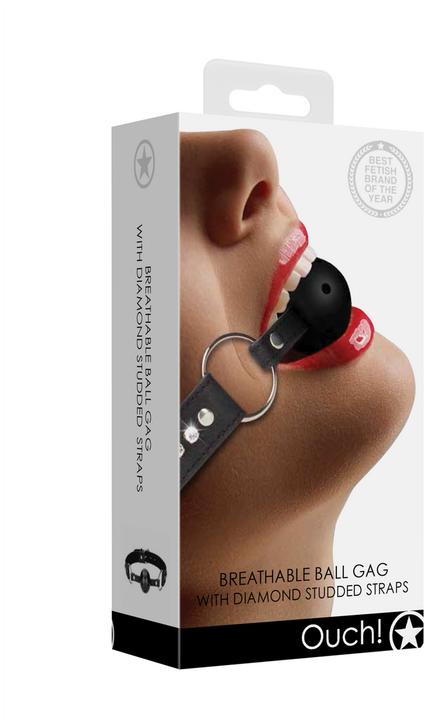 Immagine prodotto Ouch! Breathable Ball Gag - with Diamond Studded Straps
