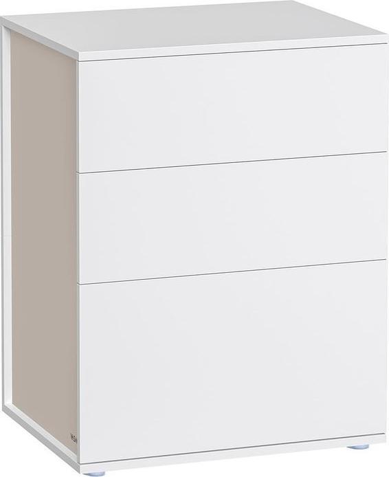 Immagine prodotto Songmics Nachttisch mit 3 Schubladen tintenschwarz (45 x 35 x 58.70 cm)