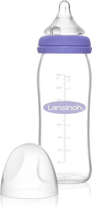 Image du produit Lansinoh Biberon à col large avec tétine NaturalWave (240 ml)