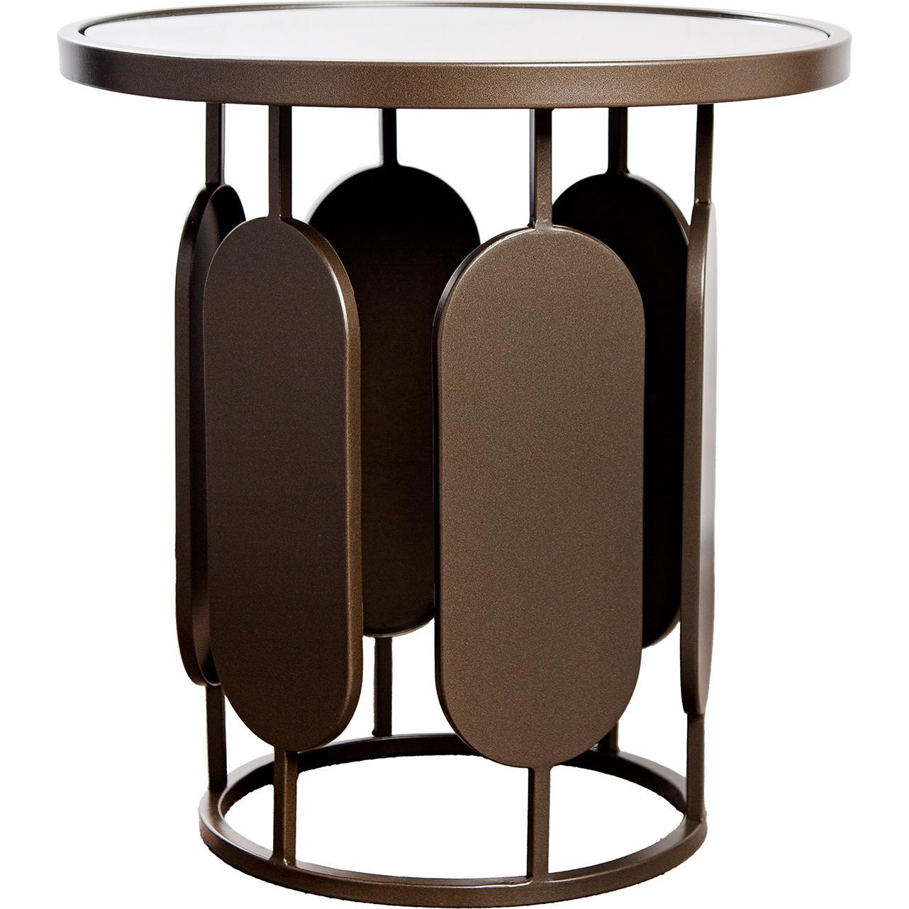Casablanca by Gilde, Tavolino da salotto, Beistelltisch rund Zulu high (45 x 45 x 48 cm)